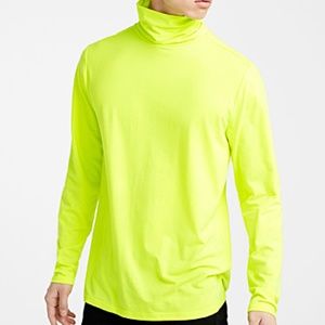 Retro green neon long sleeve turtleneck NWT